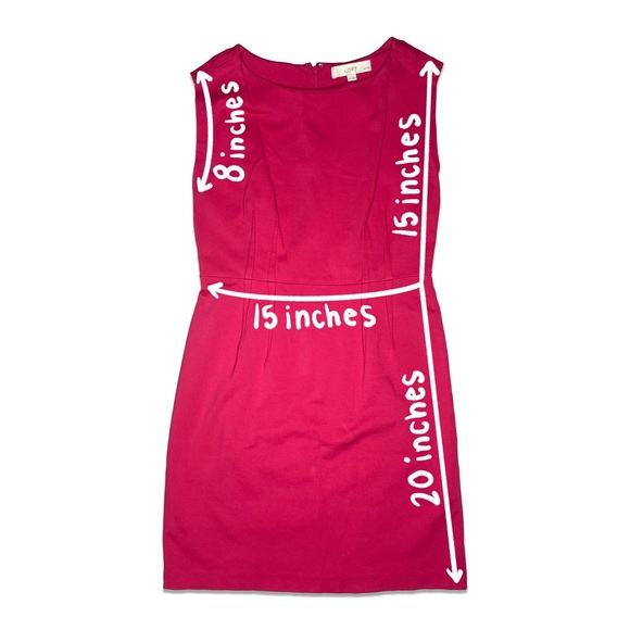 Loft Hot Pink Formal Mini Dress - Picture 5 of 5